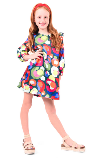 Girl's Lil Dress-Winter Pop Cheetah