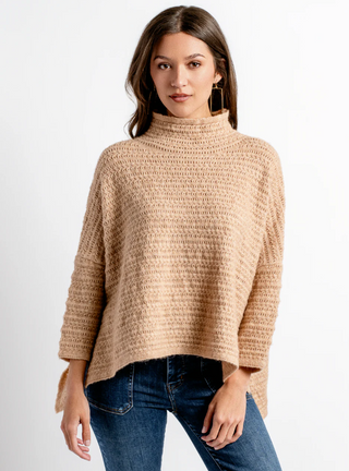 Boho Romana Sweater-Camel