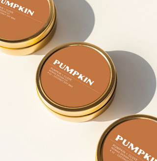 Pumpkin Travel Tin Candle - Fall Collection