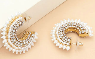 Mini Pearl Fiona Hoops