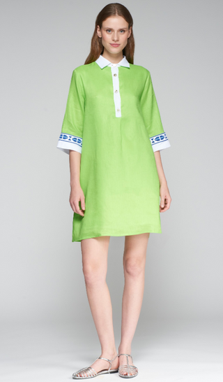 Linen Dress - Lino Verde