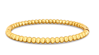 Scarlett Beaded Bangle Bracelet - Gold