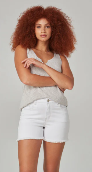 Liana High Rise Shorts - White