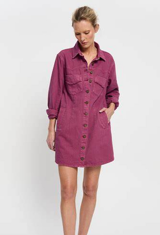 Gali Mini Dress - Burgandy