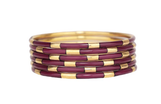 Veda Bangles - Set of 6 - Maroon