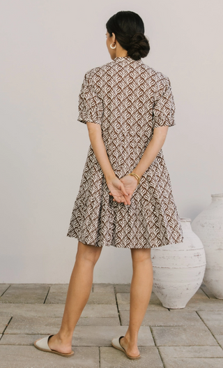 Resort Dress Mini - Chocolate Flora
