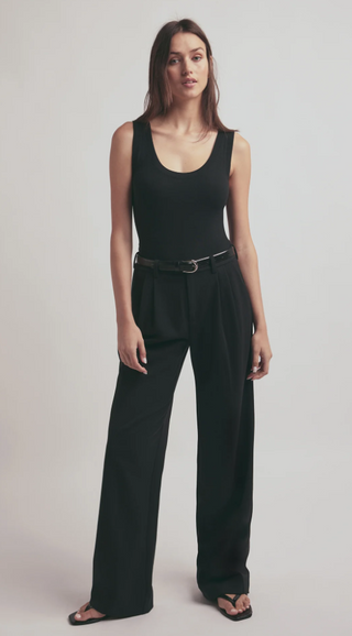 The Ribbed Tank - Black