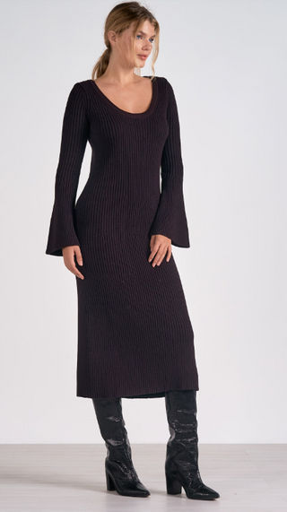 Scoop Neck Maxi - Black
