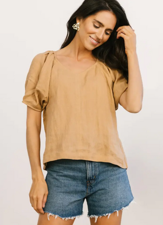 Amelia Blouse - Iced Latte