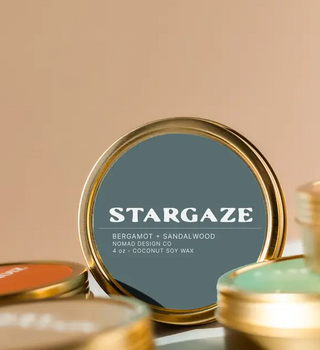 Stargaze Travel Tin Candle