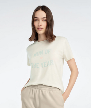 Mom Of the Year Tee- Gardenia/Light Sage