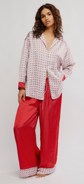 Dreamy Days Pajama Set - Heart Print