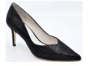 Franky Heel-Black Micro Heart