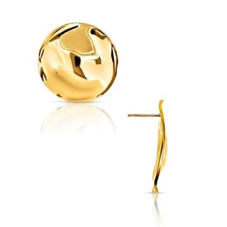 Callan Irregular Disc Earrings - Gold