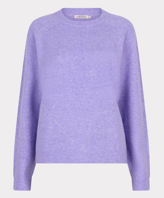 Raglan Ajour Sweater - Light Purple