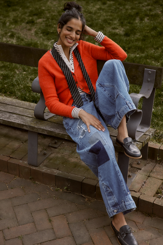 School Girl Cardi - Cherry Pop Melange