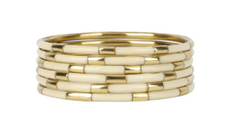 Veda Bangles - Set of 6 - Ivory