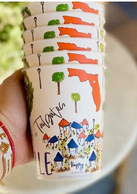 Gainesville Reusable Party Cups -Set of 6