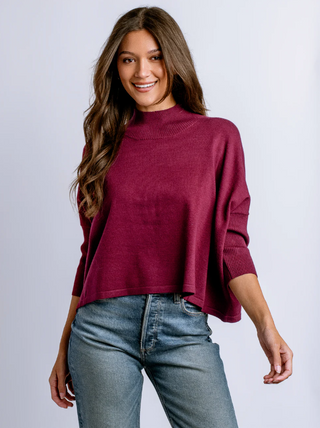 Aja 'Ortho Solid' Top - Bordeaux - O/S
