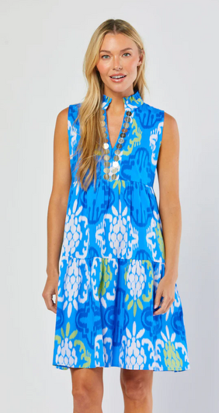 Logan Dress-Blue Lagoon Pineapple