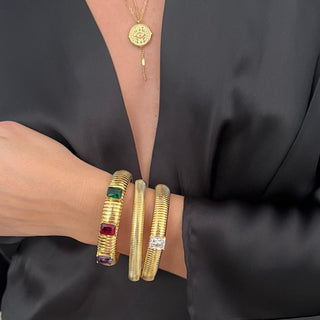 Wren Coil Bracelet - Gold