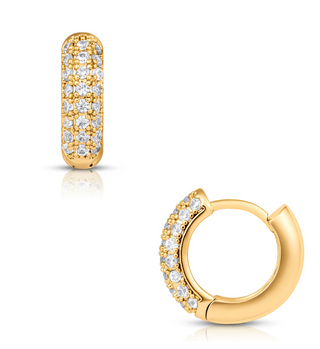 Yolanda Huggie Hoop Earring - Gold