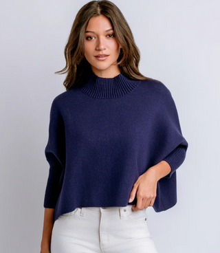 Aja Sweater-Navy