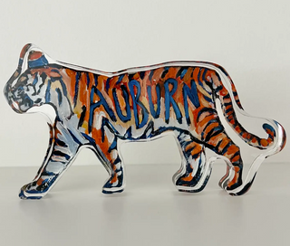 "Auburn Tiger Ii" Acrylic Shelfie - Small