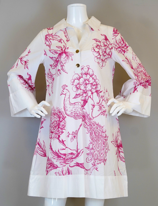 Oceancliff Dress - Peacock Pink