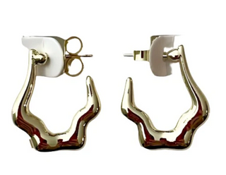 Don't Make Me Cry Hoops - Shiny 18K Gold Plated