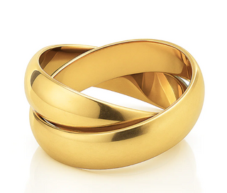 Yarden Interlocking Ring - Gold