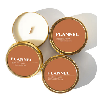 Flannel Travel Tin Candle - Fall Collection