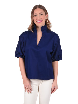Poppy Top-Navy