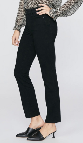 Cindy w/Raw Hem-Black Shadow