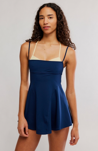 Baseline Tennis Dress - Navy Combo