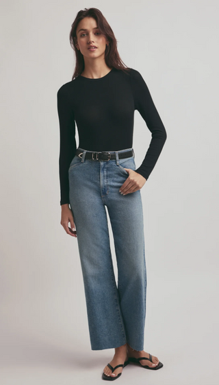 The Mischa Super High Rise Wide Leg Ankle - Monterey