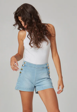 Liana High Rise Shorts - Clear Sky