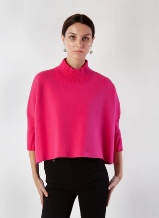 Aja Sweater-Super Pink
