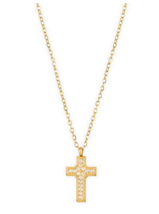 Wyatt Mini Cross Pendant Necklace