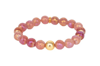 Mélange Beaded Bracelet - Strawberry
