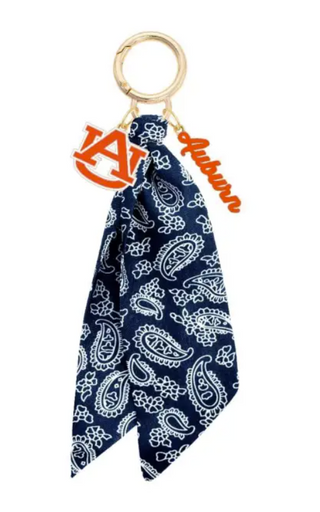 Auburn Tigers Logo Bandana Bag Charm