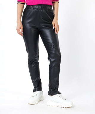 Black Pleather Trousers