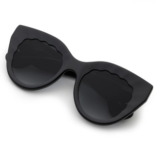 Charlotte Sunglasses - Black + Black and Crystal