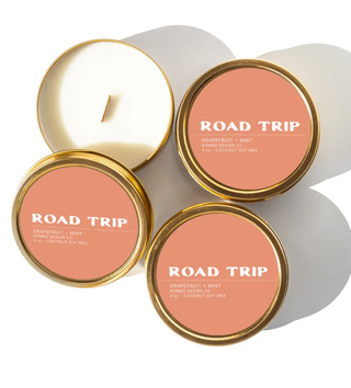 Road Trip Travel Tin Candle