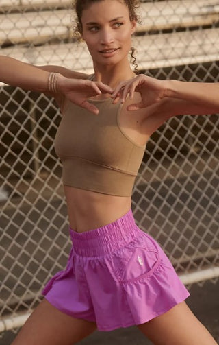 Get Your Flirt On Short-Neon Magenta