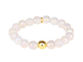 Mélange Beaded Bracelet - Snow