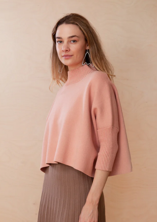 Aja Sweater-Rose Linen