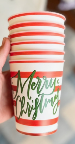 Festive Merry Christmas Reusable Party