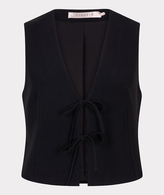 Vest with bows - Black