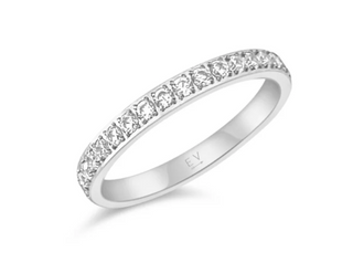 Velia Dainty Eternity Ring - Silver - Size 5